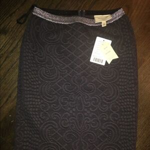 Moulinette Soeurs gray skirt silver band S